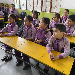 Kjell Borneland Academy r en skola i byn Chota Mechia Busty i anslutning till staden Jaigaon, alldeles p grnsen till Bhutan i nordstra Indien. 